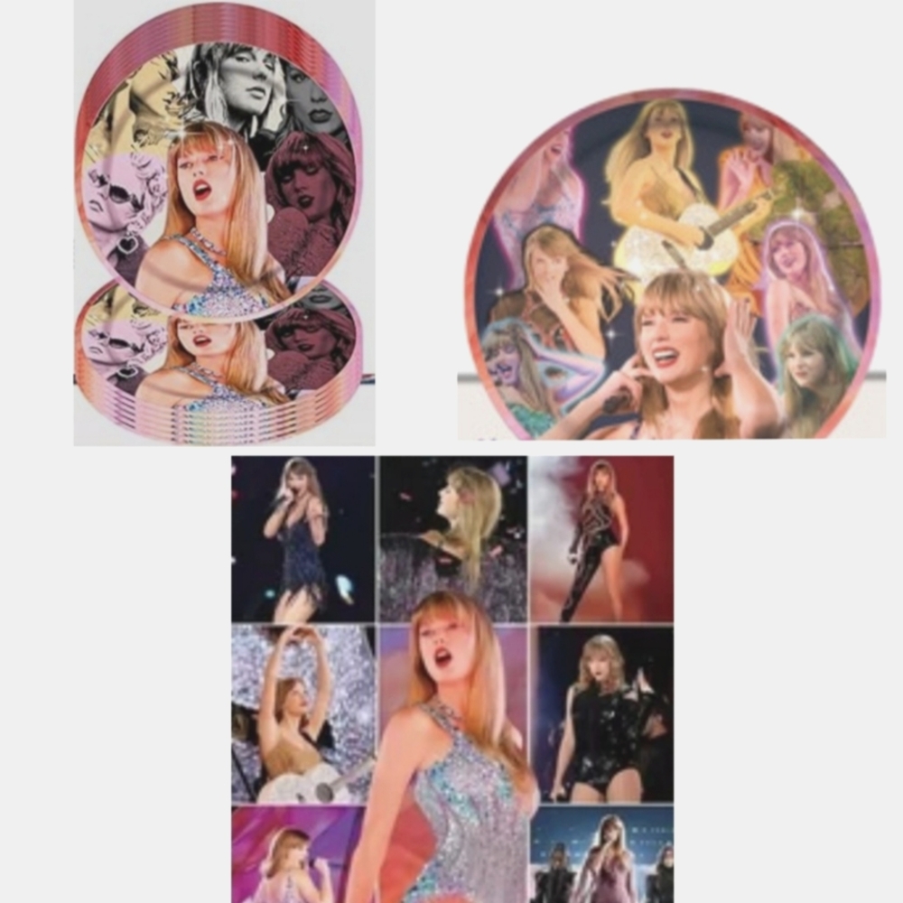 NIB 40pcs Taylor Swift Party Supplies Plates Napkins Music Lovers Fans Swifties